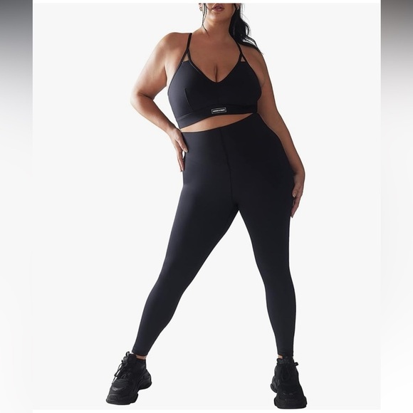 Savage X Fenty Hotline High Waisted Active Yoga Workout Black Legging Size 2X - Picture 1 of 12